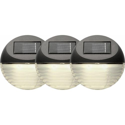 7391482021489 - STAR Trading 3er-Set LED-Solar-Wandleuchten Fency in Braun - Ø 11 cm