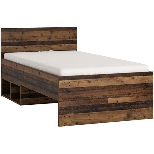 4066075113539 - Bett 90x200 cm Liegefläche NELSON-129 Jugendzimmer Bettgestell in modernem Holzdekor b h t ca 95 81 200 cm - braun