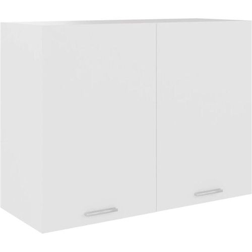 6090177753674 - Longziming - Hängeschrank Weiß 80x31x60 cm Spanplatte