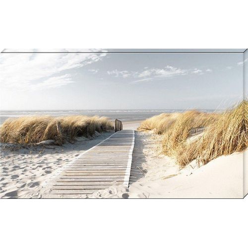 4250711864217 - Keilrahmenbild WEG ZUM MEER (BHT 150x90x4 cm) BHT 150x90x4 cm bunt