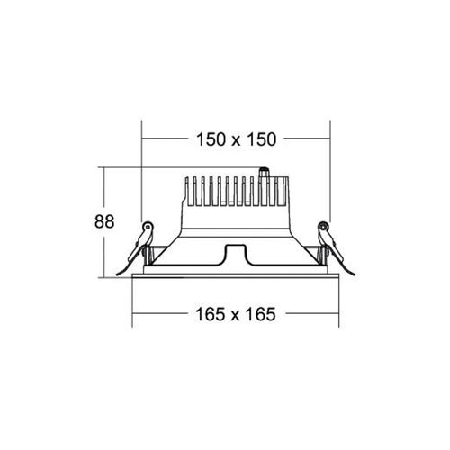 4251433989066 - BRUMBERG Apollo Midi facettiert eckig 3000 K silber