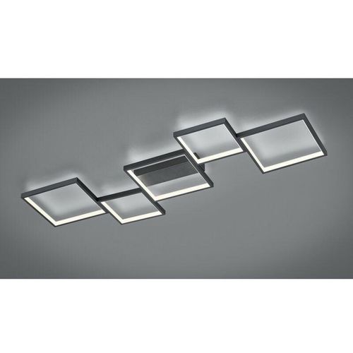 8055303625506 - Iperbriko - Sorrento LED-Deckenleuchte 5 Quadrate L120 cm Schwarz Trio Beleuchtung