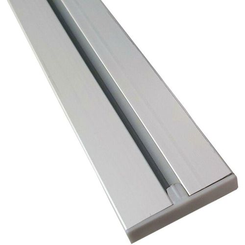 4059222026141 - Vorhangschiene silber aus Aluminium alle Längen bis 480cm möglich Flache Gardinenschiene ( 7mm ) 1-   2-  3-  4-läufig inkl Vorhanggleiter