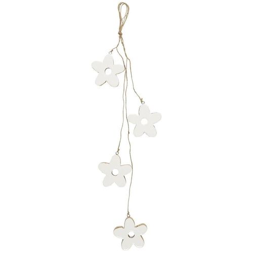 5709898338343 - Hängedekoration mit 4 Blumen L100 x B08 x Ø97 cm weiss 5709898338343 - Hängedekoration mit 4 Blumen L100 x B08 x Ø97 cm weiss