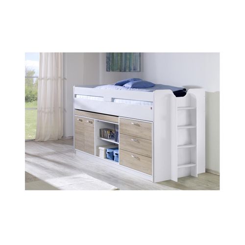 4250468533886 - Hochbett Bonny LF 90x200 cm mit Regal Schubladenelement und Schreibtisch 4250468533886 - Hochbett Bonny LF 90x200 cm mit Regal Schubladenelement und Schreibtisch