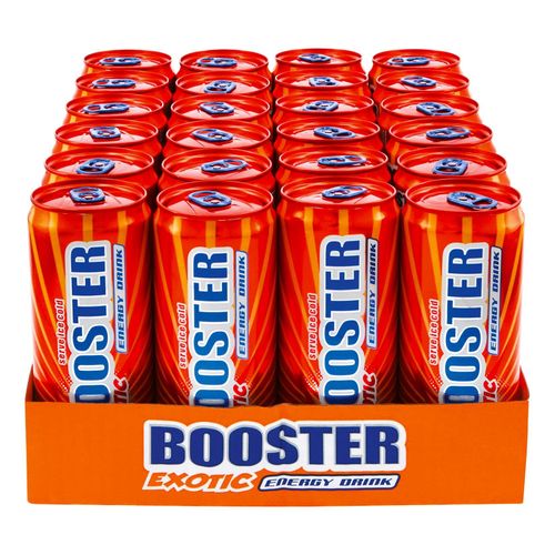 4311596490370 - Booster Energy Drink Exotic 033 Liter Dose 24er Pack 4311596490370 - Booster Energy Drink Exotic 033 Liter Dose 24er Pack