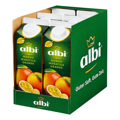 4003240955105 - albi Mango-Maracuja-Orange 1 Liter 6er Pack