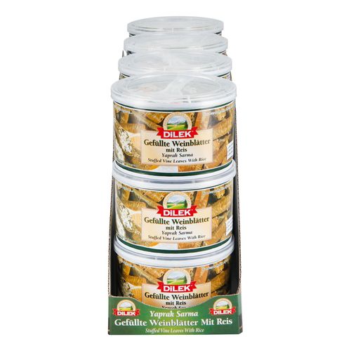 4036577100030 - Dilek Gefüllte Weinblätter mit Reis 400 g Abtropfgewicht 12er Pack 4036577100030 - Dilek Gefüllte Weinblätter mit Reis 400 g Abtropfgewicht 12er Pack