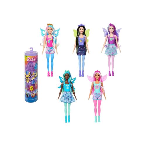 0194735097531 - HJX61 sort - Barbie - Color Reveal - Rainbow Galaxy - Puppe mit 6 Überraschungen verschiedene Modelle