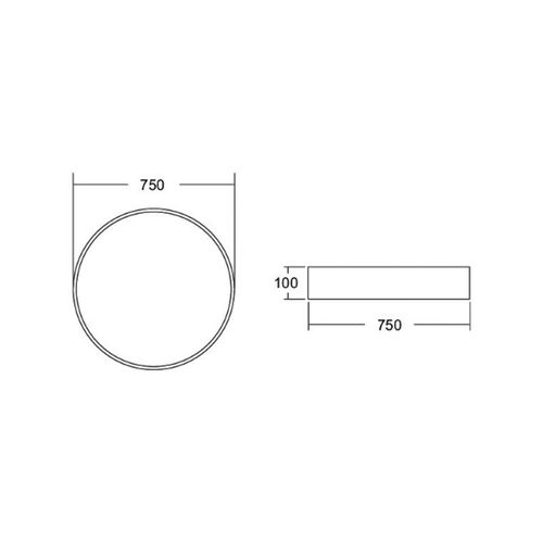 4251433939641 - BRUMBERG Biro Circle Ø 75 cm on off schwarz 3000 K