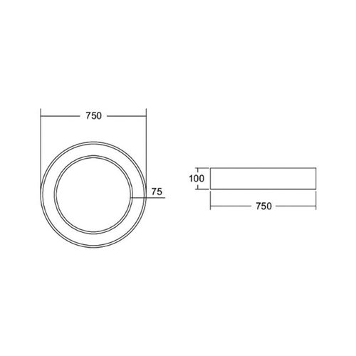 4251433959069 - BRUMBERG Biro Circle Ring Decke Ø 75 cm DALI weiß 3000 K