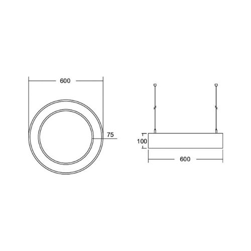 4251433961024 - BRUMBERG Biro Circle Ring10 direkt Ø60cm Casambi schwarz 840