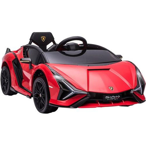 4251774914444 - Kinderfahrzeug 12V 2 Fahrmodi Lamborghini sian SUV-Auto-Spielzeug Elektroauto mit Fernbedienung Musik(MP3 USB) Licht 37-60 Monate Metall Rot 108 x 62