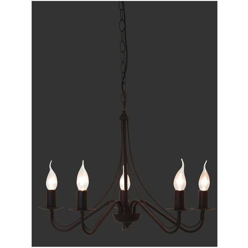 8055303615446 - Iperbriko - Rust Country Rustikaler Kronleuchter 5xE14 Ø55 cm Trio Lighting