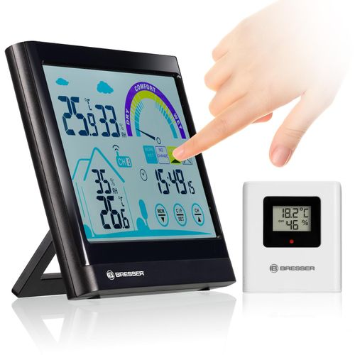 4007922069937 - BRESSER VentAir Thermo-  Hygrometer mit Touchscreenfunktion und Lüftungsempfehlung