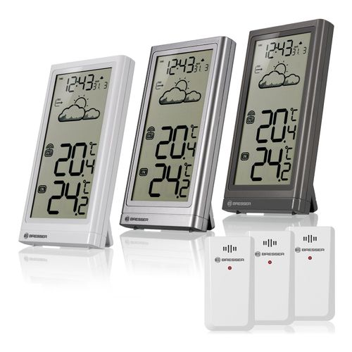4007922073293 - BRESSER Meteo Temp Wetterstation Farbe silver 4007922073293 - BRESSER Meteo Temp Wetterstation Farbe silver