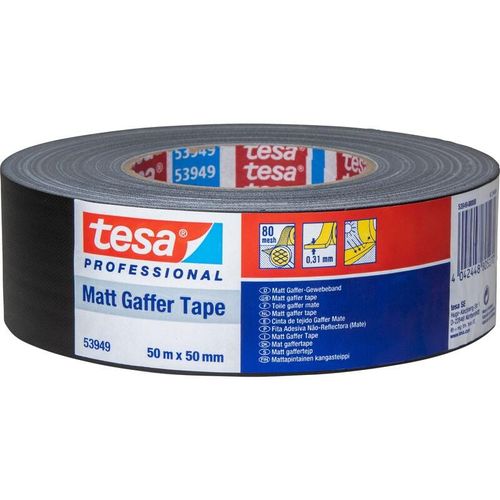 4042448805270 - 53949-00000-02 Gewebeklebeband ® Gaffer tape Schwarz (l x b) 50 m x 50 mm 1 St - Tesa