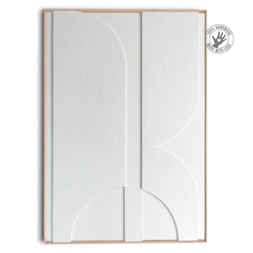8714597636949 - Bild MARS (BHT 100x70x3 cm) BHT 100x70x3 cm weiß Kunstdruck Gemälde Wandbild 8714597636949 - Bild MARS (BHT 100x70x3 cm) BHT 100x70x3 cm weiß Kunstdruck Gemälde Wandbild