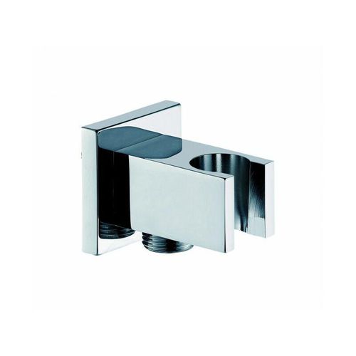 0716669487525 - - Wandanschlussbogen mit Brausehalter BA002 - quadratisches Design