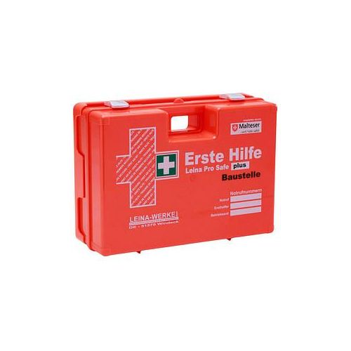 4011166211205 - Erste-Hilfe-Kasten Pro Safe plus Baustelle DIN 13169 + branchenbezogene Zusatzerweiterung orange 4011166211205 REF 2