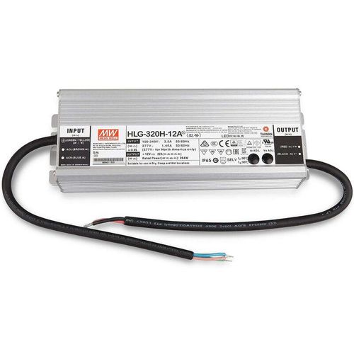 4251810834194 - MeanWell 264W 22A Hochwertiges und leistungsstarkes LED-Netzteil Aluminium IP65 Wasserdicht Netzteil Brumm frei kompatibel mit LED-Streifen led