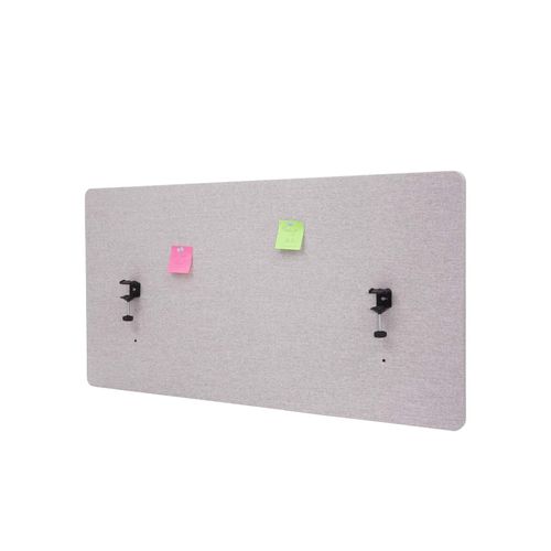 4057651432564 - Akustik-Tischtrennwand MCW-G75 Büro-Sichtschutz Schreibtisch Pinnwand doppelwandig Stoff Textil ~ 60x120cm grau 4057651432564 - Akustik-Tischtrennwand MCW-G75 Büro-Sichtschutz Schreibtisch Pinnwand doppelwandig Stoff Textil ~ 60x120cm grau