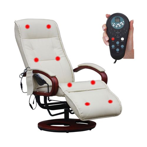 4052826119622 - Relaxsessel Terni II mit Massage ~ Leder creme 4052826119622 - Relaxsessel Terni II mit Massage ~ Leder creme