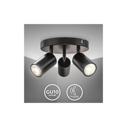 4057722006946 - Bklicht - Retro led Deckenstrahler 4-flammig 230V Deckenlampe Spot schwenkbar Schwarz GU10 - 10 4057722006946 - Bklicht - Retro led Deckenstrahler 4-flammig 230V Deckenlampe Spot schwenkbar Schwarz GU10 - 10