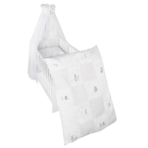 4005317286884 - Kinder-Bettgarnitur 4-tlg Fox & Bunny Bettset mit Bettwäsche 100x135cm Nestchen Himmel 1 St 4005317286884 - Kinder-Bettgarnitur 4-tlg Fox & Bunny Bettset mit Bettwäsche 100x135cm Nestchen Himmel 1 St