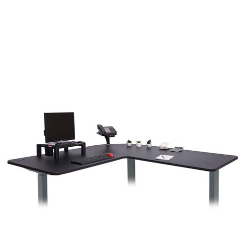 4057651501437 - Tischplatte MCW-D40 für Eck-Schreibtisch Schreibtischplatte 90° MVG-zertifiziert ~ schwarz