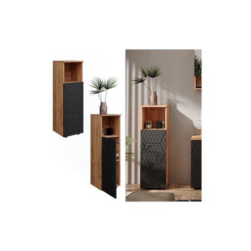4066731405404 - Midischrank Irma Eiche Anthrazit 30 x 95 cm Badezimmer 4066731405404 - Midischrank Irma Eiche Anthrazit 30 x 95 cm Badezimmer