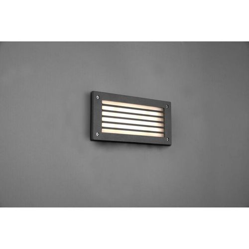 8055303835721 - Iperbriko - Wand-LED-Stufenleuchte für Outdoor-Hardey-Aluminium-Anthrazit-Trio-Beleuchtung