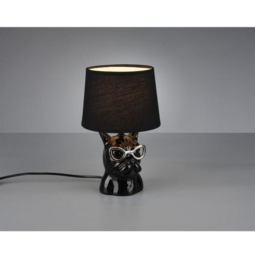 8055303860013 - Iperbriko - Dosy schwarze Keramik-Tischlampe Ø18 cm Trio Lighting