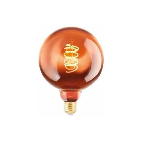 9008606228232 - 110093 led Filament Leuchtmittel E27 Decorative Spirale Glas bedampft kupferfarben L17cm Ø125cm dimmbar 2000K - Eglo