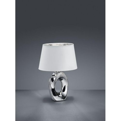 8055303873938 - Iperbriko - Moderne Tischlampe Silber Keramik Taba H33 cm Trio Lighting