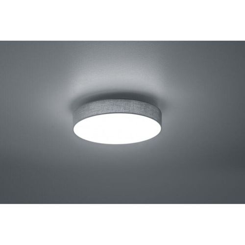 8055303888673 - Iperbriko - Moderne LED-Deckenleuchte grau Lugano Stoff Lampenschirm Ø40 cm Trio Lighting