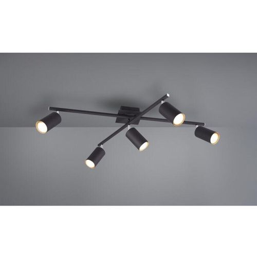 8055303860914 - Iperbriko - Deckenleuchte 5 verstellbare Strahler Marley Black Trio Lighting