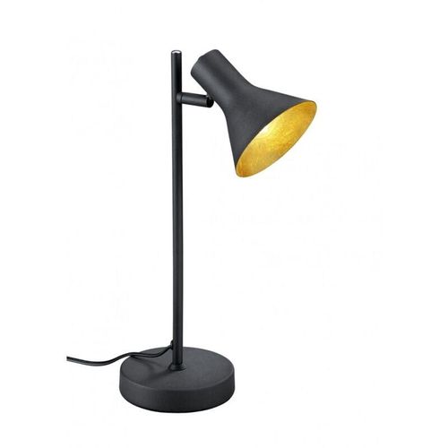 8055303873891 - Iperbriko - Minimale Tischlampe Konischer Lampenschirm 1xE14 Nina Black and Gold Trio Lighting