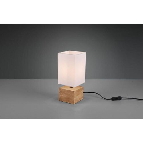 8055303861249 - Iperbriko - Woody Tischlampe Square Wood Base 1xE14 Trio Lighting