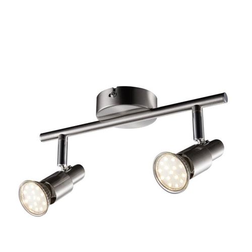 4262366752894 - Led Deckenleuchte Deckenlampe Dreh- und schwenkbar 3W GU10 IP20 Metall Warmweiß für Küche Wohnzimmer Schlafzimmer 2-flammig - Impts