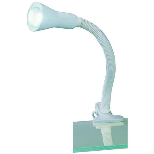 8055303862222 - Iperbriko - Schreibtischlampe Flexo Weiß 1xE14 mit Clip Trio Beleuchtung