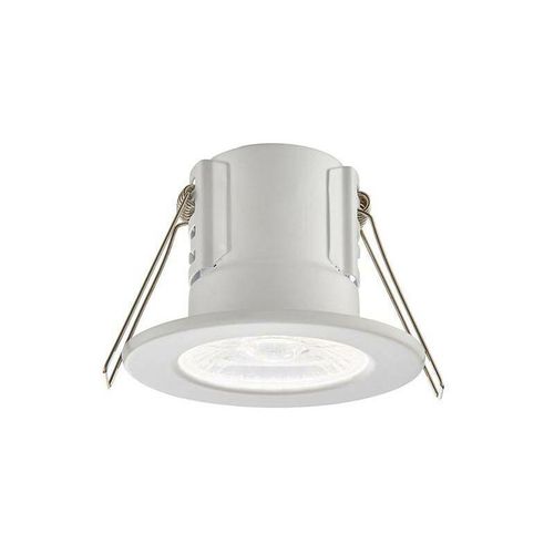 5017588747086 - Saxby Lighting - Saxby Shieldeco - Brandschutz Integriertes LED-Bad Einbauleuchte Mattweiß Acryl IP65