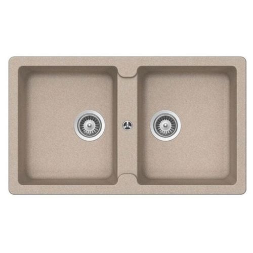 8055303900979 - Iperbriko - Granitovero862v Avena Samet - 2-Becken-Spülbecken - 86x50 cm 8055303900979 - Iperbriko - Granitovero862v Avena Samet - 2-Becken-Spülbecken - 86x50 cm