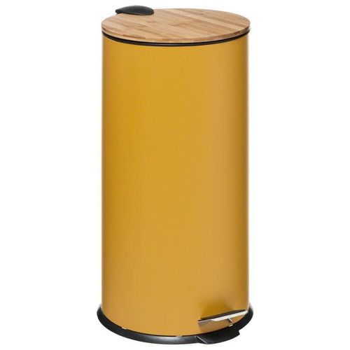 3665884038326 - Atmosphera Créateur Dintérieur - Mülleimer bam modern 30 Liter Bambusdeckel atmosphärisch - Senf - Ocre