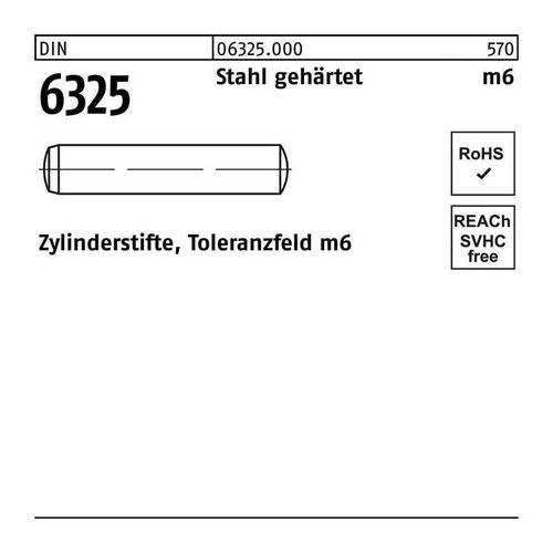 4051427175594 - - Zylinderstift din 6325 3 m6 x 8 Stahl gehärtet Toleranz m6 din 6325