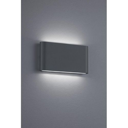 8055303836438 - Iperbriko - Rechteckige Wandleuchte Thames ii Led Double Emission IP54 Anthrazit L17 cm Trio Lighting