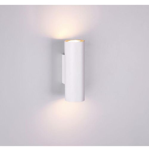 8055303862109 - Iperbriko - Marley White Cylinder Wandleuchte Double Light Oben und Unten Trio Lighting