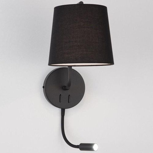 5212017424051 - Nova Luce - Wandleuchte Sage in Schwarz E27 mit Lesearm - black