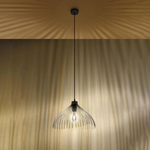 4066989030854 - Famlights - Pendelleuchte Una in Schwarz E27 - black