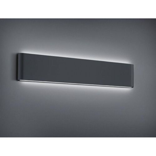 8055303836469 - Iperbriko - Rechteckige Wandleuchte Thames ii Led Double Light IP54 Anthrazit L46 cm Trio Lighting